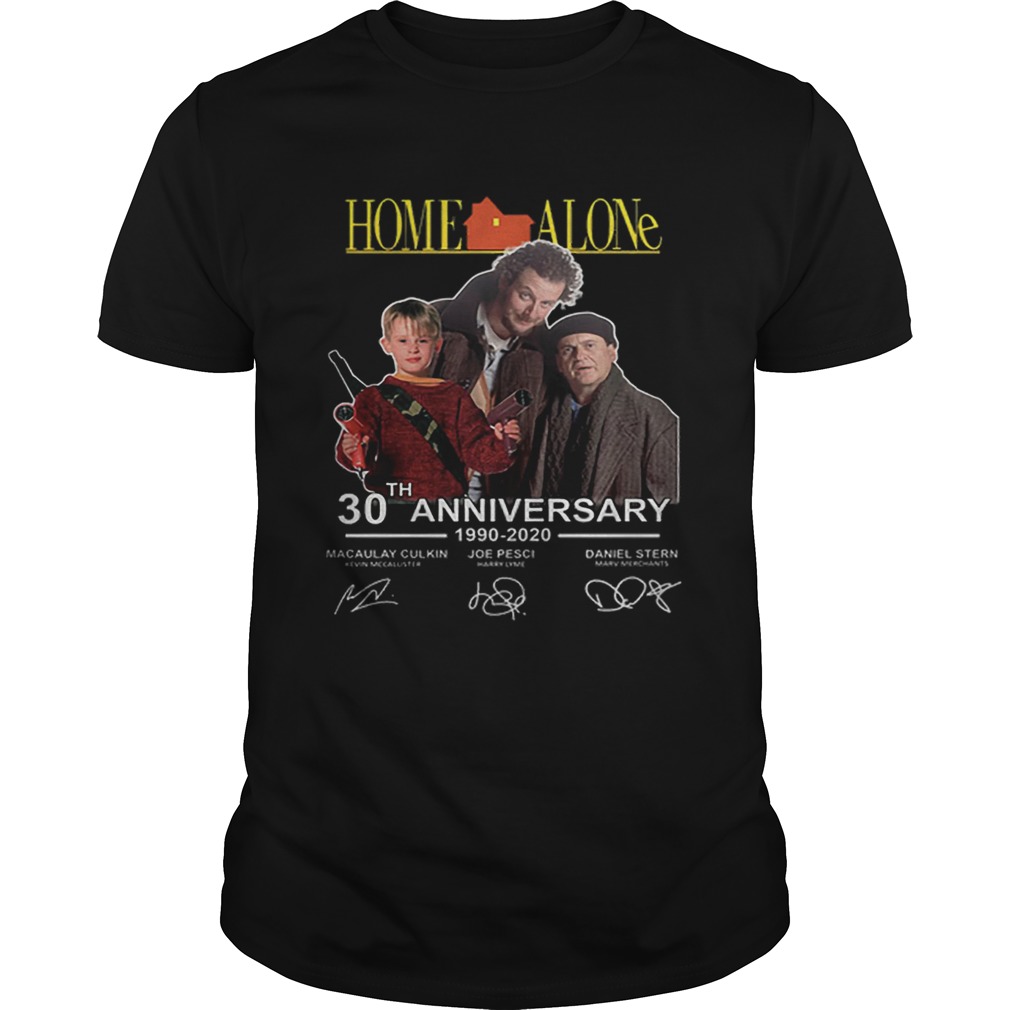 Home Alone 30th anniversary 1990-2020 Macaulay Culkin signatures shirt