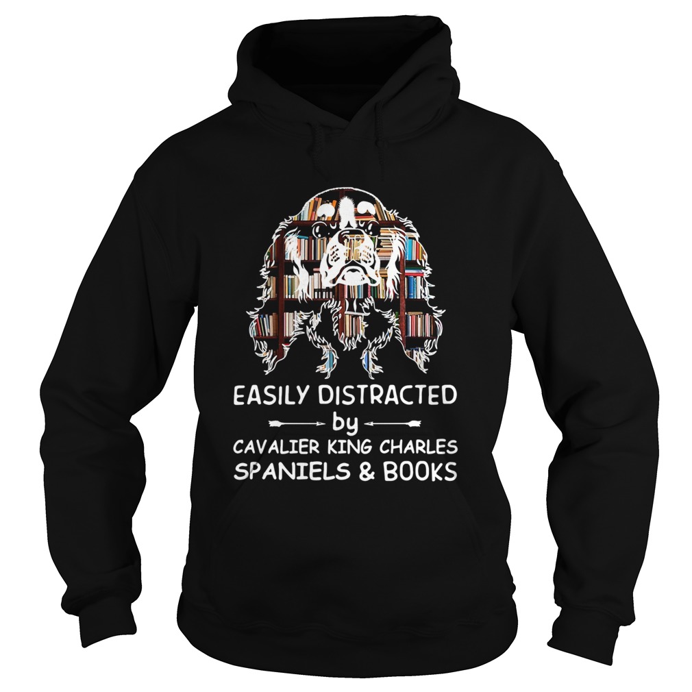 Distracted By Spaniels And Books Crewneck Sweatshirt