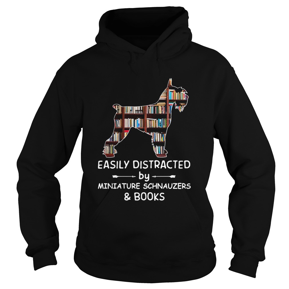 Distracted By Miniature Schnauzers And Books Crewneck Sweatshirt