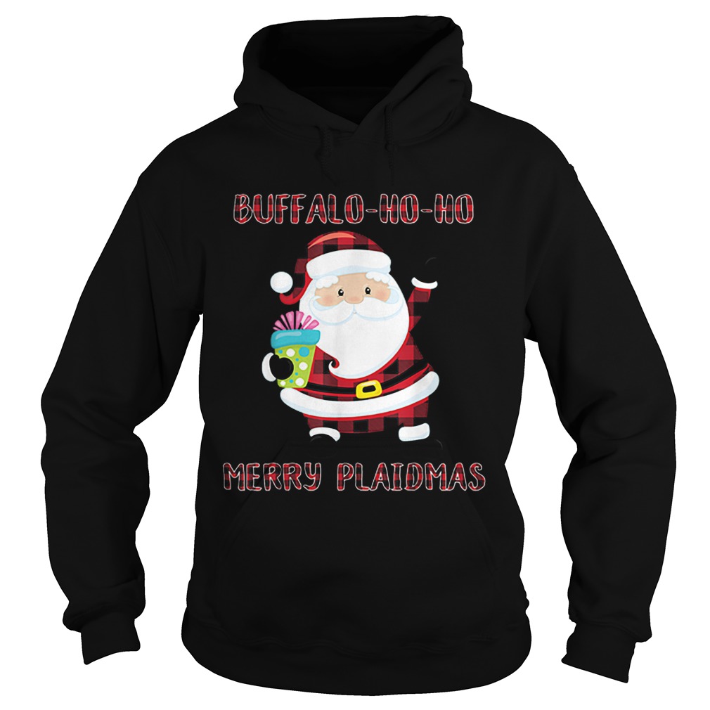 Hot Funny Buffalo Plaid Christmas Santa Claus Ho Ho Ho Meme sweater