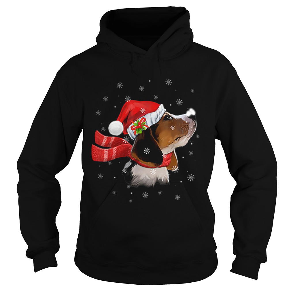 Nice Christmas Beagle Santa Hat Dog Lover Gifts sweater 