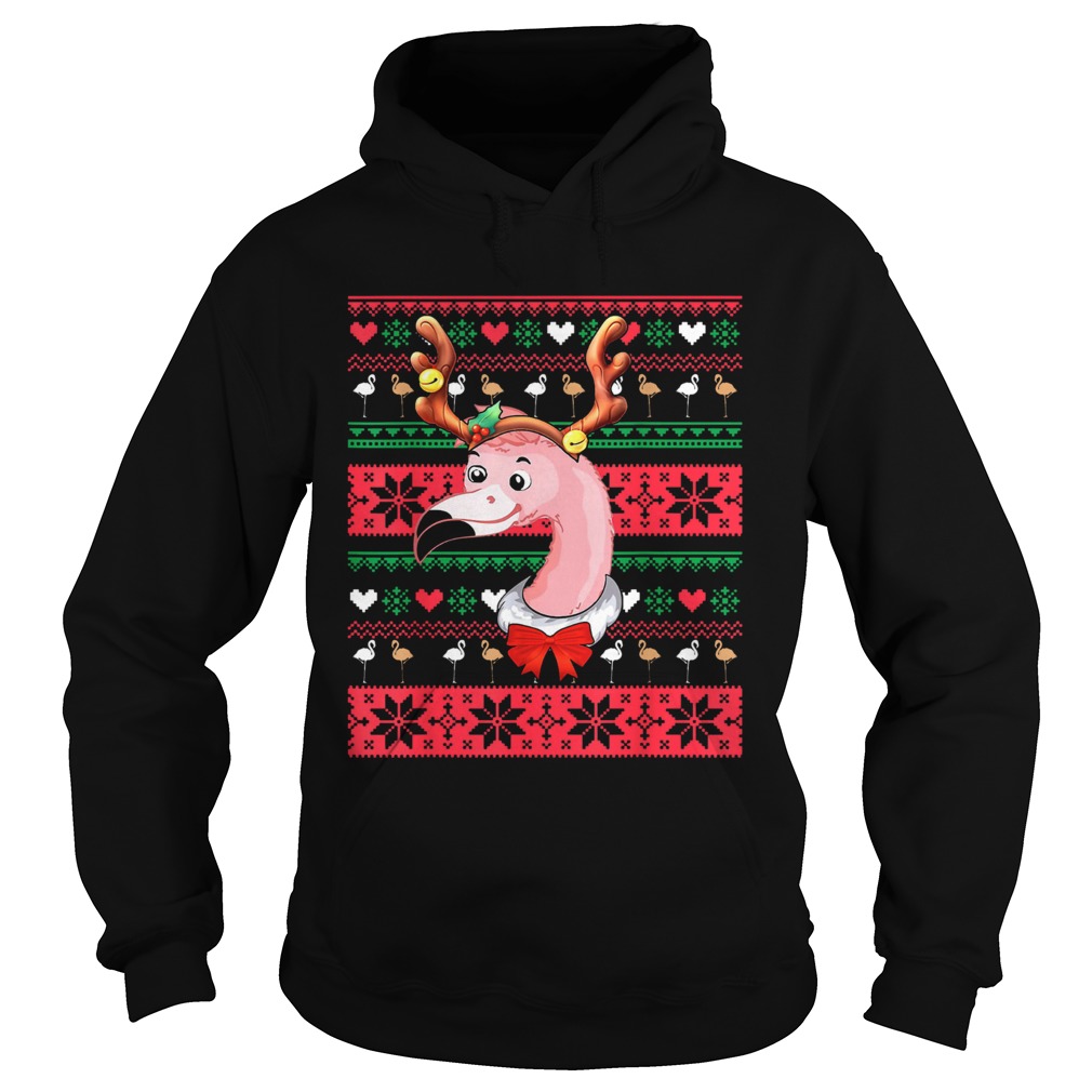 Santa Flamingo Reindeer ugly christmas sweater