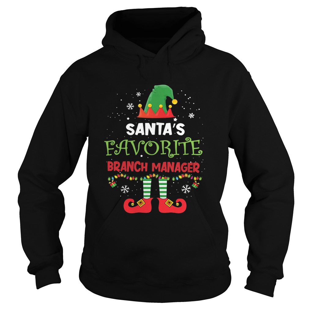 Elf Santa’s Favorite Branch Manager Girl Shirt