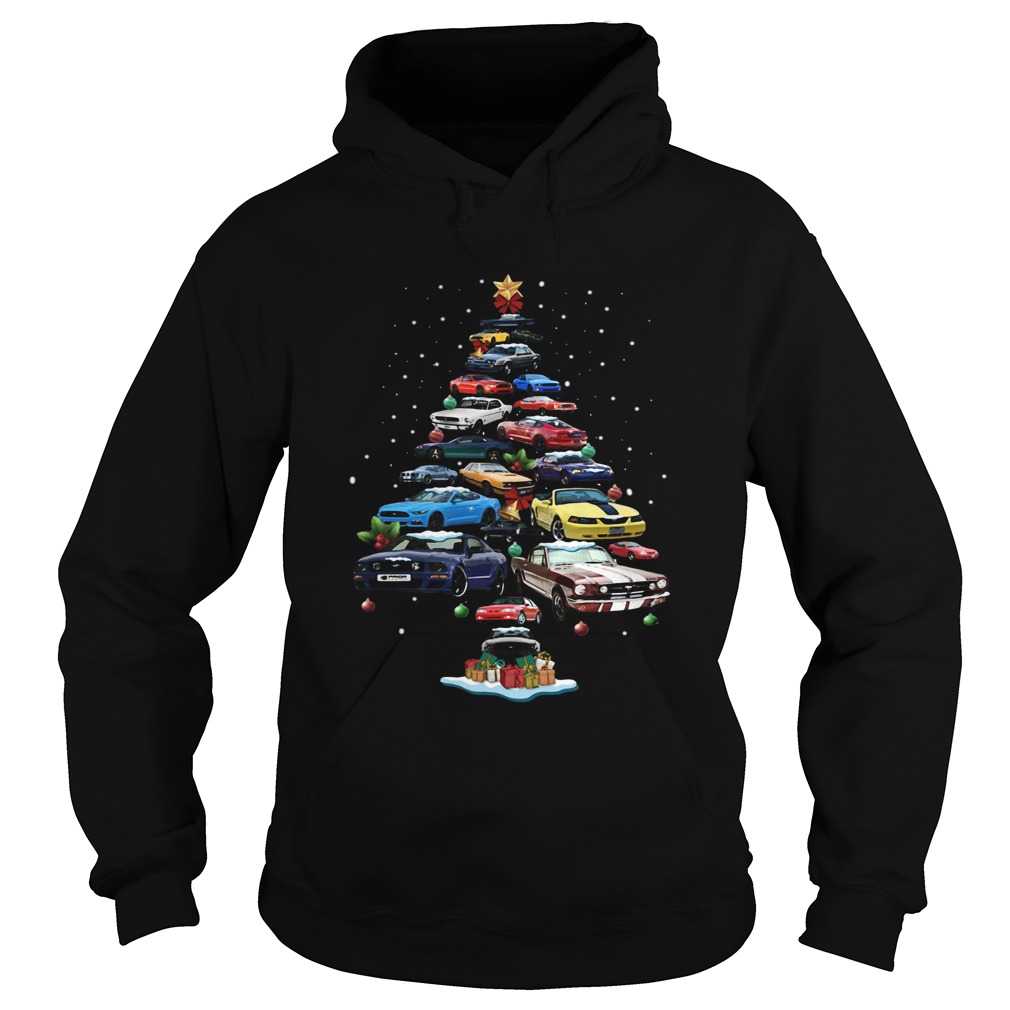 Mustang Car Christmas Tree Shirt