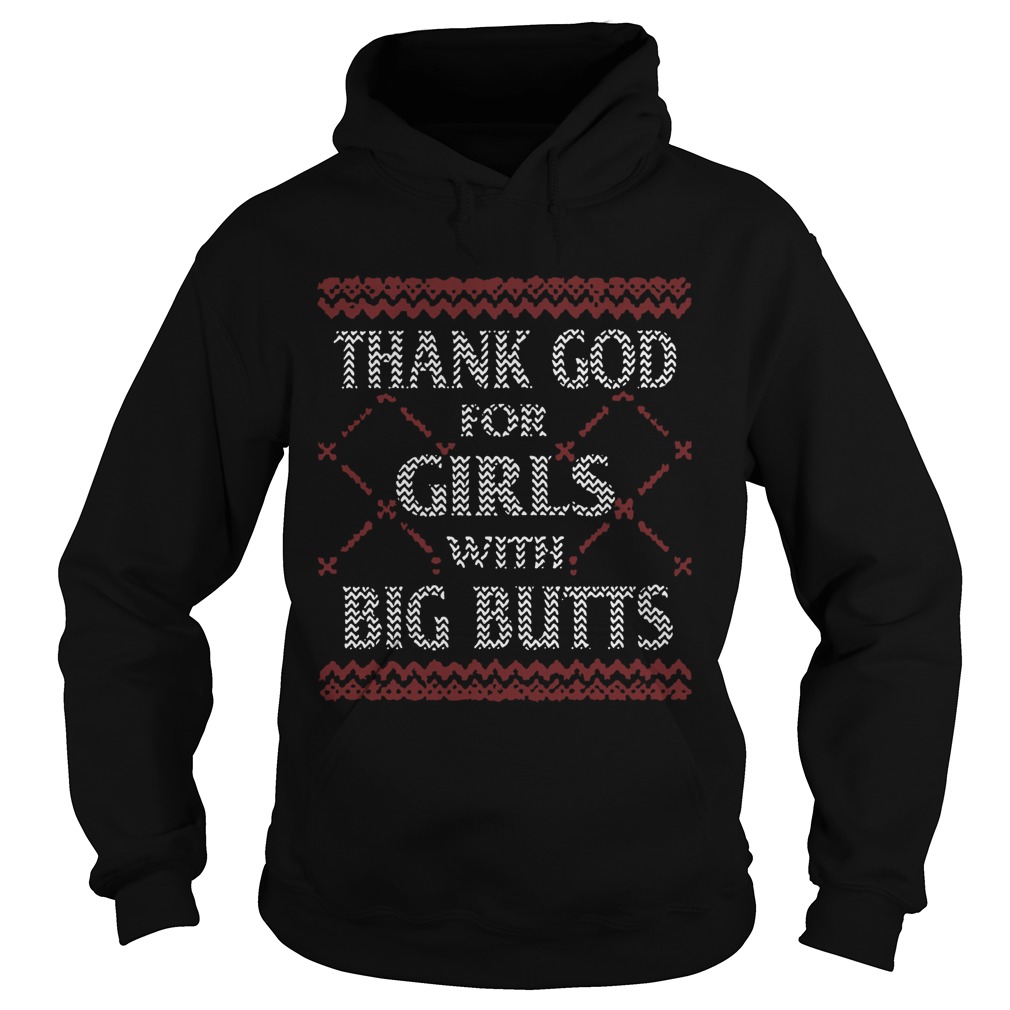 Thank God For Girls Big Butts Ugly Christmas Sweater