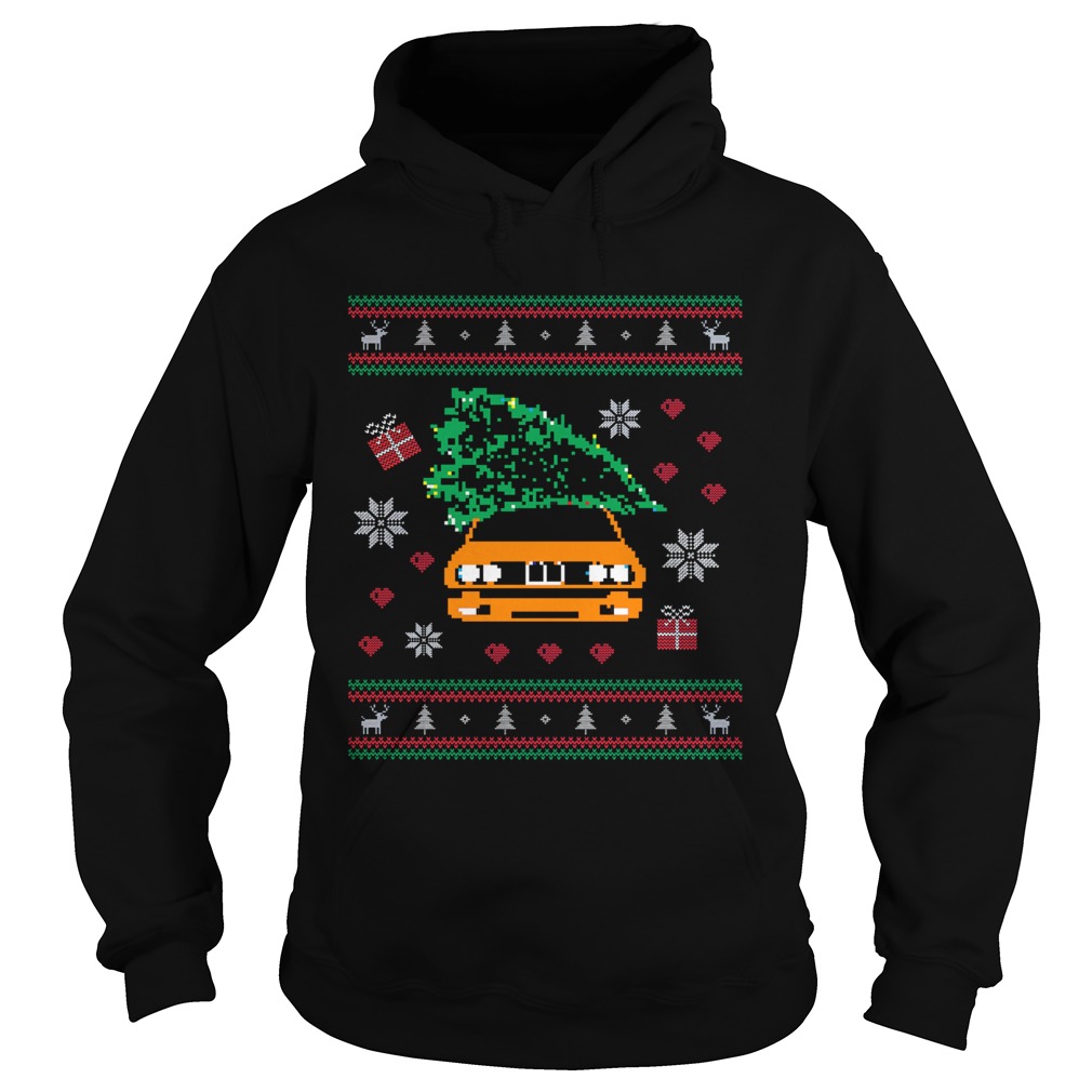 General Lee Car Christmas Tree Ugly Christmas Sweater 