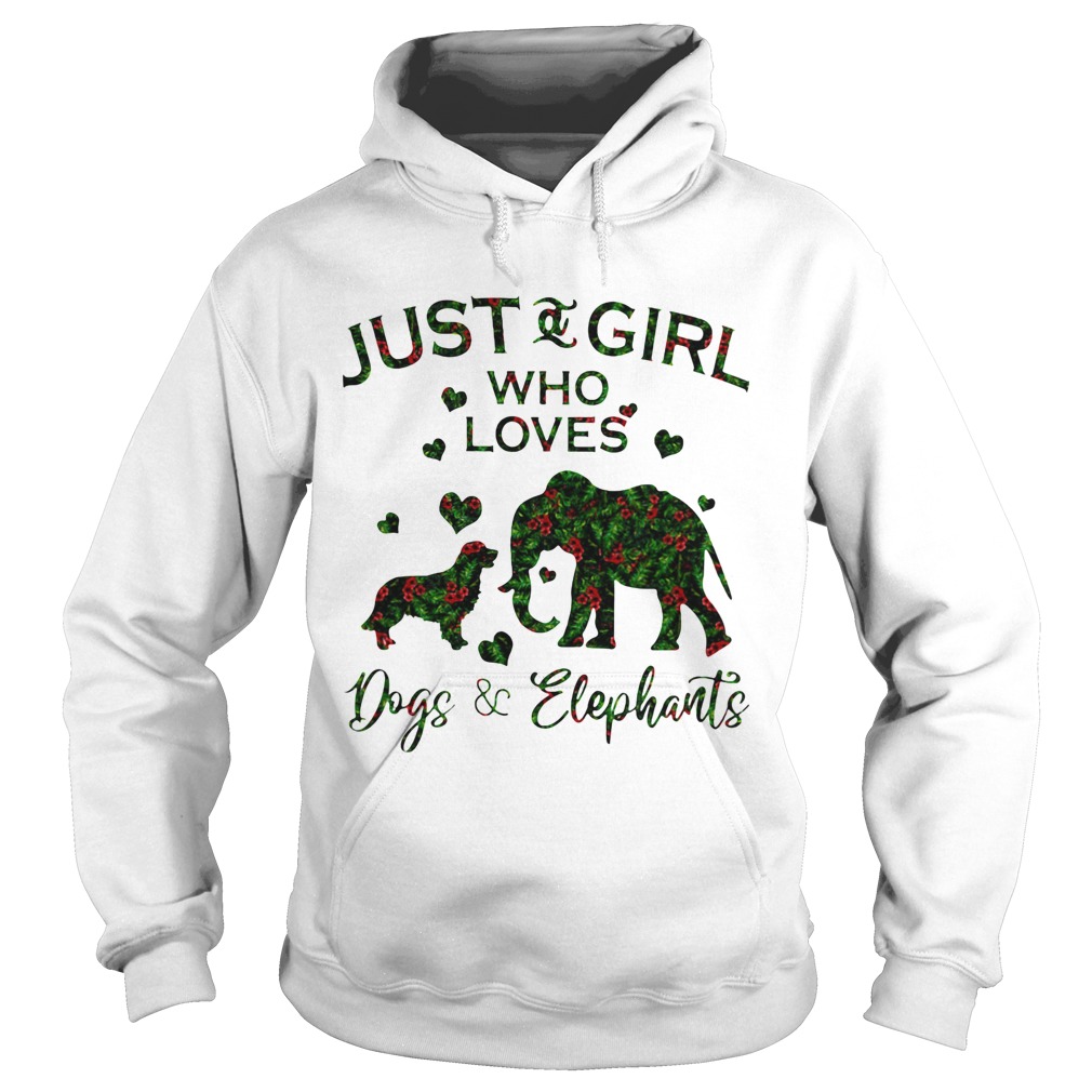 Just A Girl Who Love Dog And Elephants Shirt