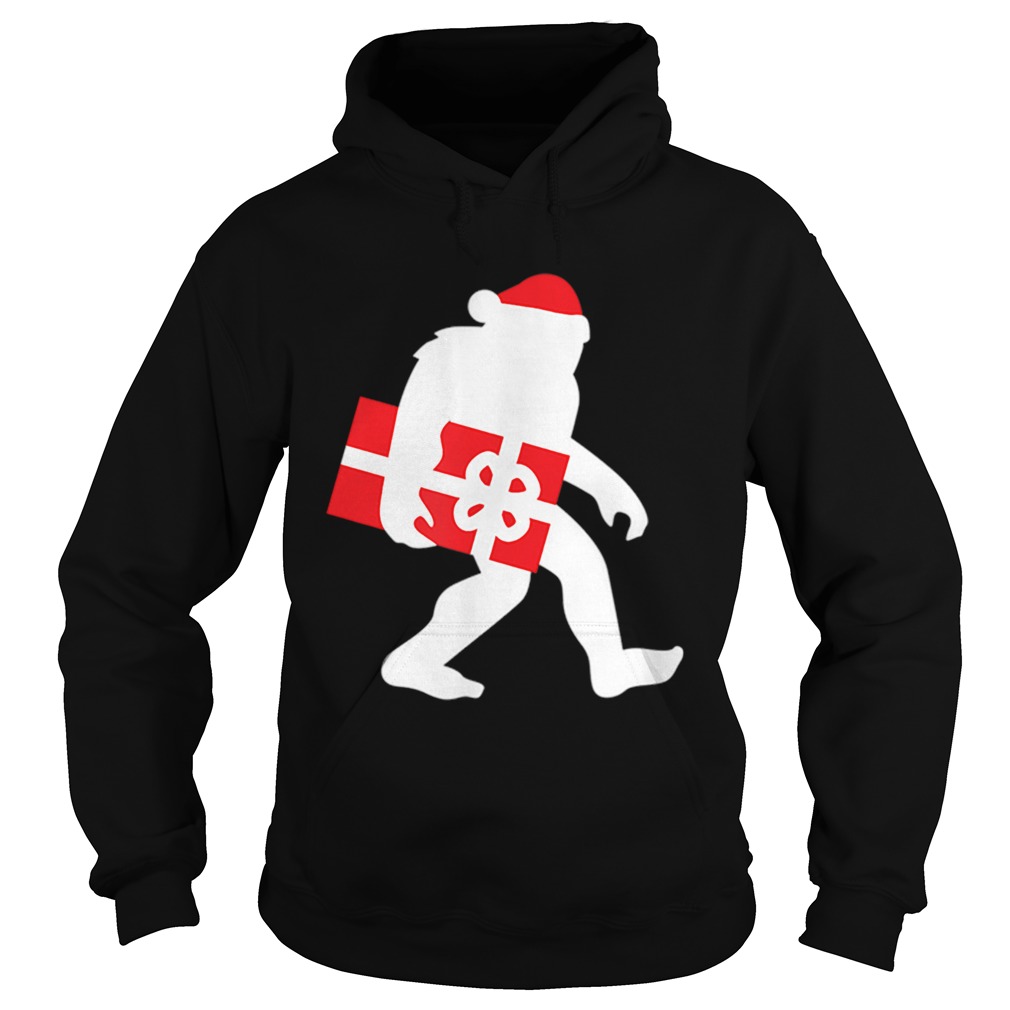 Nice Bigfoot Carrying Christmas Gift Cute Holiday Sasquatch sweater