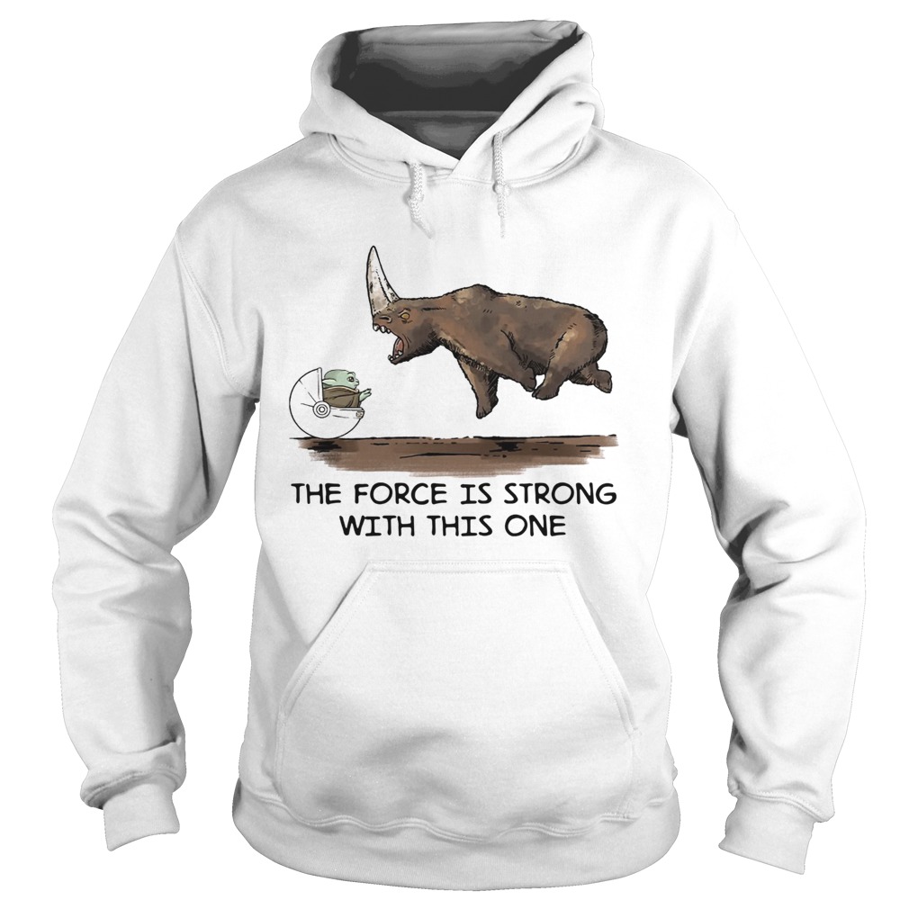 Official Baby Yoda and Rhino the force is strong with this one shirt