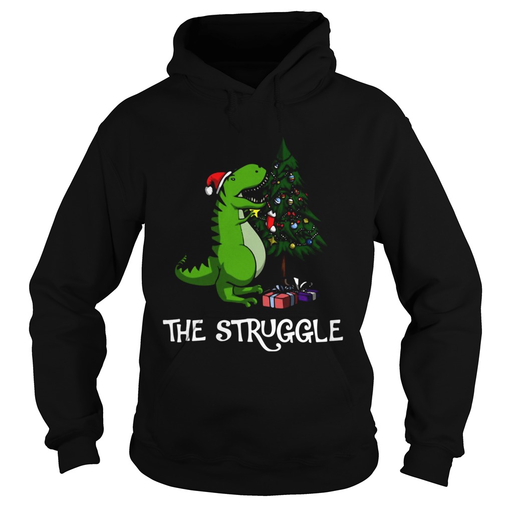 Trex Dinosaur Eating The Christmas Tree shirt