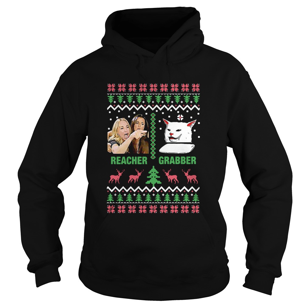 Woman Yelling Cat Meme Reacher Grabber Ugly Christmas Sweater