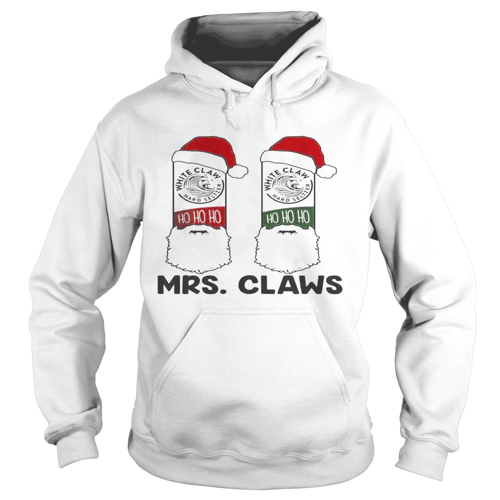 Mrs Claws white claw hard seltzer ho ho ho Christmas shirt