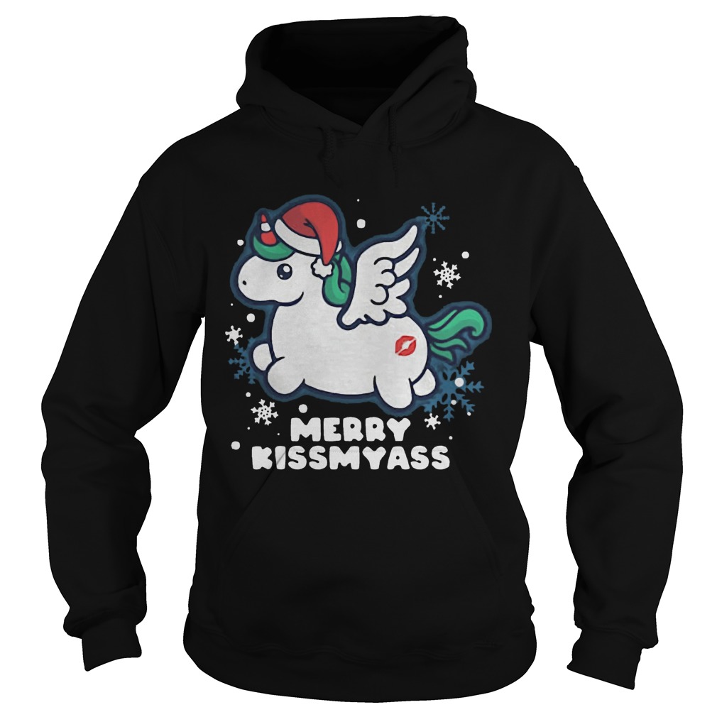 Christmas Unicorn Merry Kiss My Ass Shirt