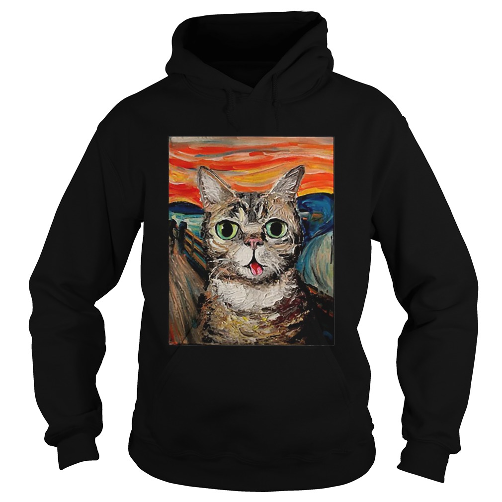 Lil Bub The Scream Vincent Van Gogh shirt