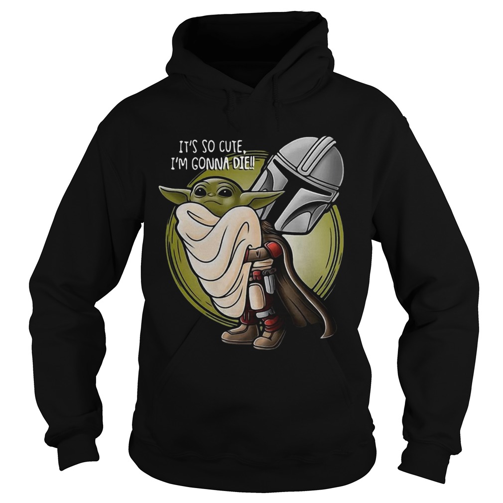 Boba Fett hug Baby Yoda it’s so cute I’m gonna die sweatshirt