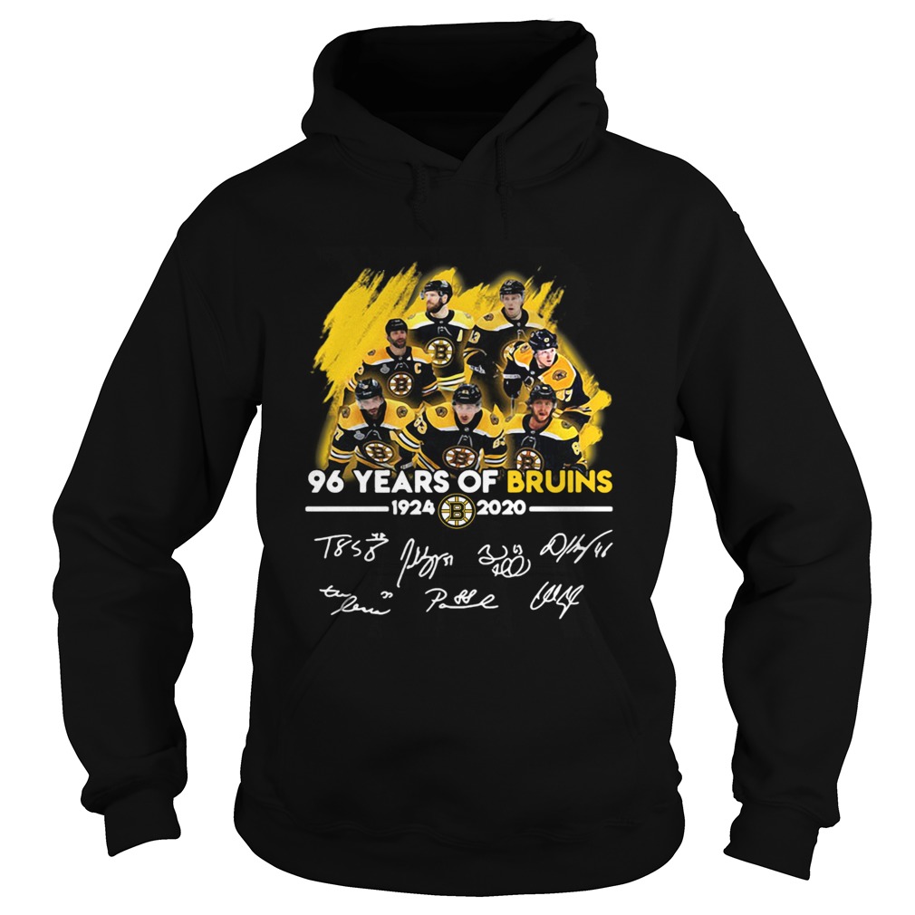 96 Years Of Boston Bruins 1924 2020 Players Signatures shirt