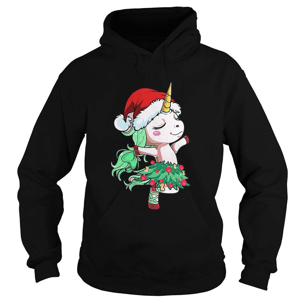 Santa Unicorn Christmas Tree Dance sweater