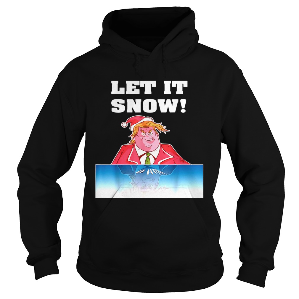 Let It Snow Trump Cocaine Santa Christmas Shirt