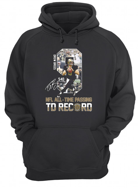 Drew Brees 540 NFL All-Time Passing TD Record Signature Shirt