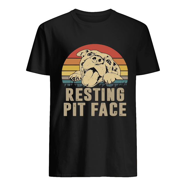 Pitbull Resting Pit Face Vintage Shirt