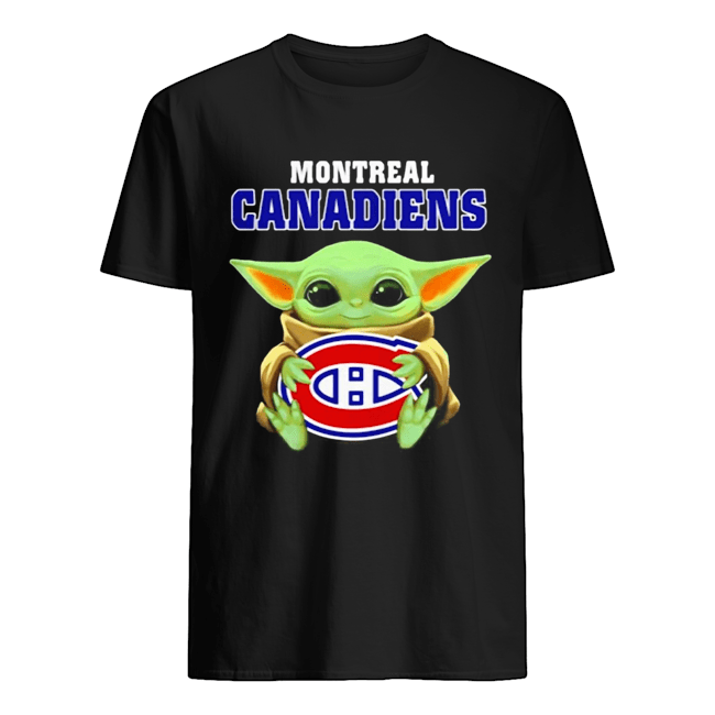 Baby Yoda hug ball Montreal Canadiens shirt