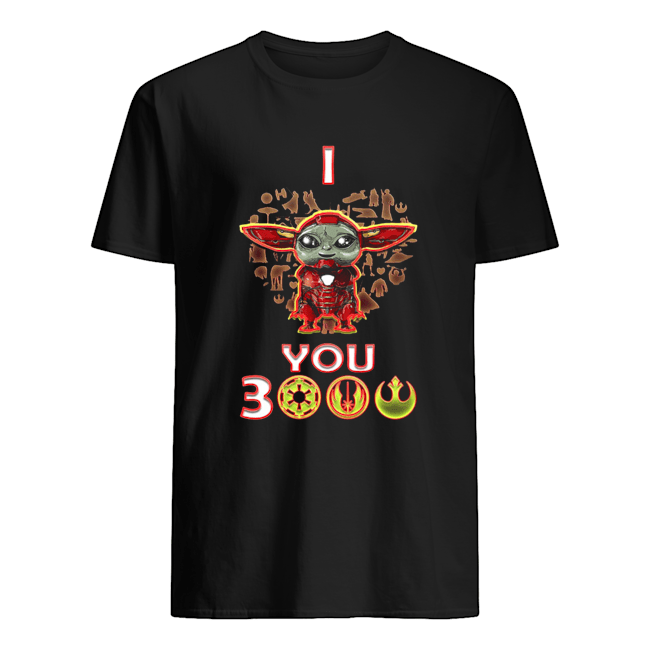 Baby Yoda Iron Man I Love You 3000 Shirt