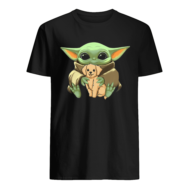 Baby Yoda Hug Golden Retriever Shirt