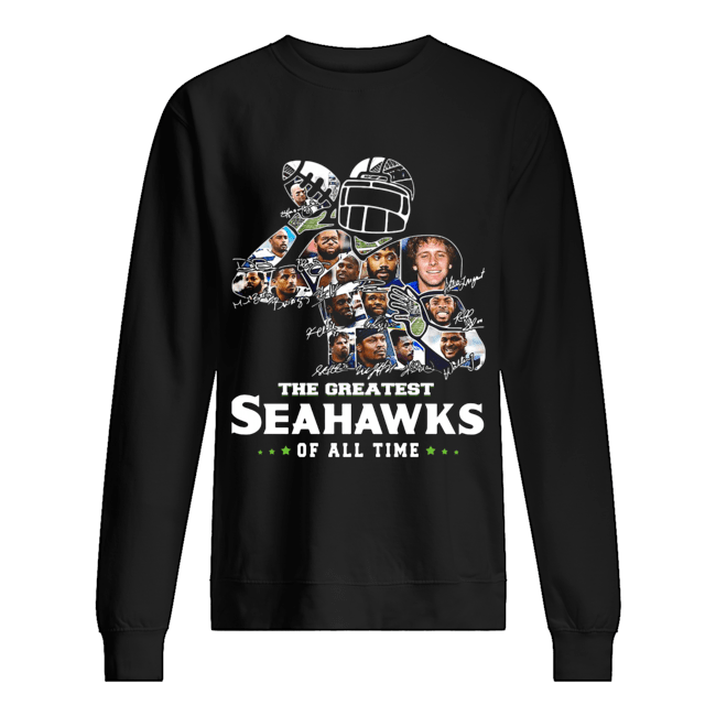 The Greatest Seahawks Of All Time Signatures Shirt