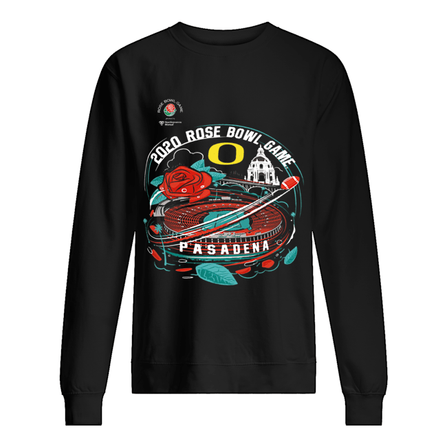 Oregon Ducks 2020 Rose Bowl Game Bound Illustration Pasadena shirt