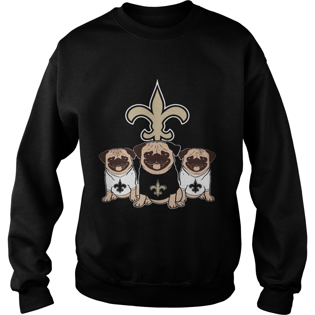 New Orleans Saints Pugs dog shirt