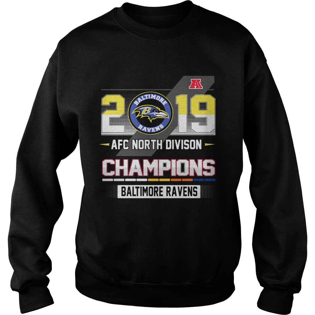 Baltimore Ravens 2019 AFC North Divison Champions shirt Sweater