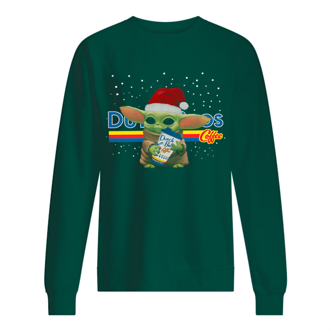 Santa Baby Yoda Dutch Bros Coffee Shirt