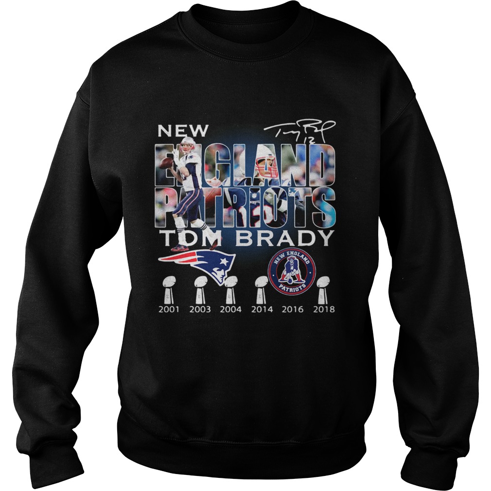 Tom Brady New England Patriots 6x Super Bowl Champion Signature Shirt