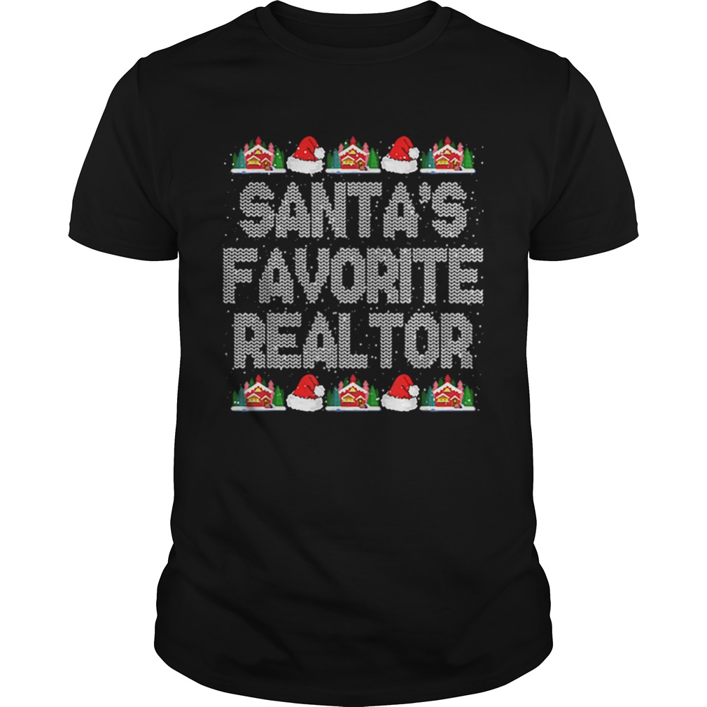 Hot Santas Favorite Realtor Christmas Gift for Real Estate Agent sweater