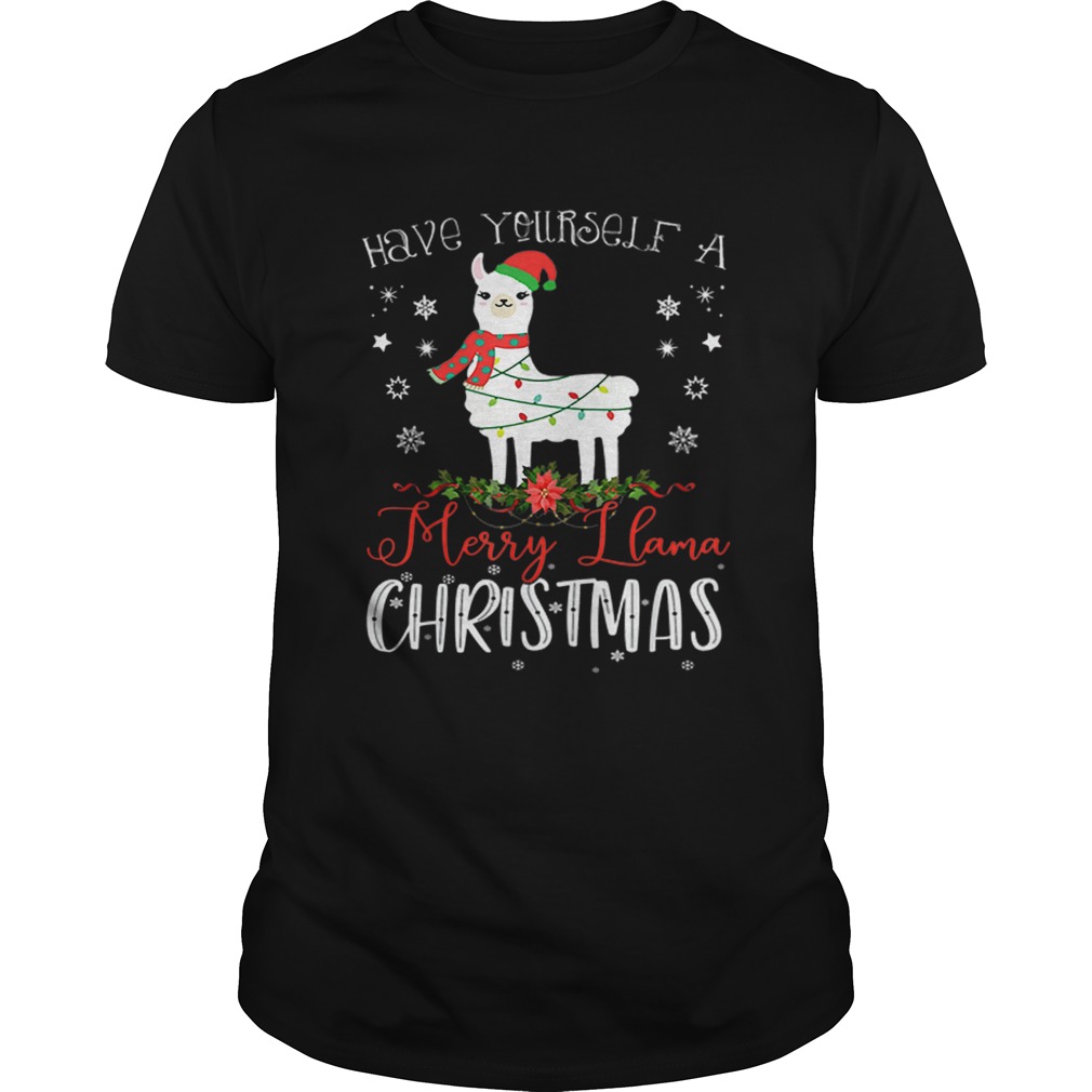 Original Have Yourself A Merry Llama Christmas Holiday Llama Lovers sweater