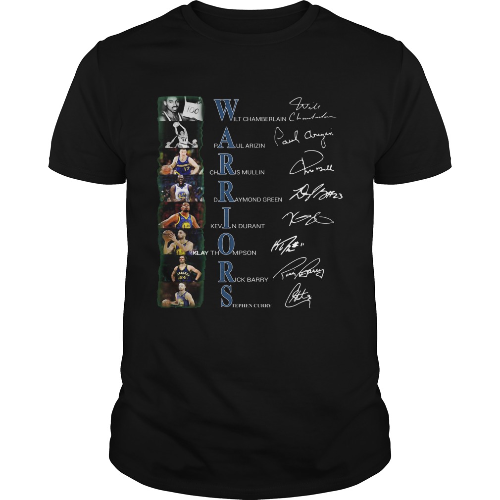 Golden State Warriors Wilt Chamberlain Paul Arizin Chris Mullin Draymond Green Signatures shirt Sweater