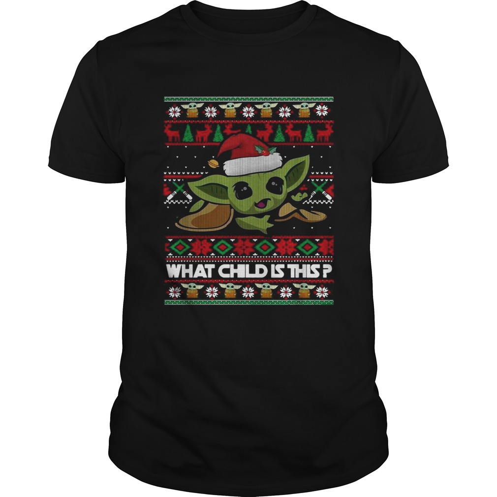 The Mandalorian Baby Yoda what child is this Christmas shirt