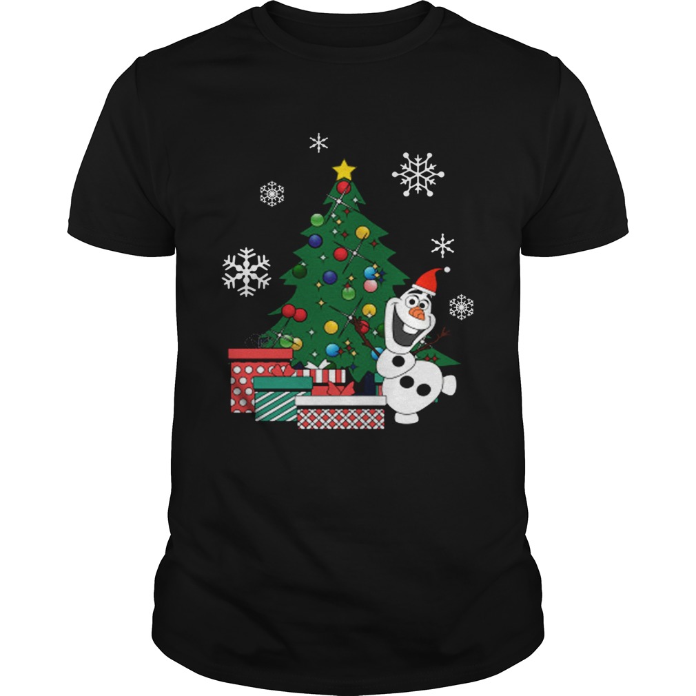 Olaf Around The Christmas Tree Frozen Shirt