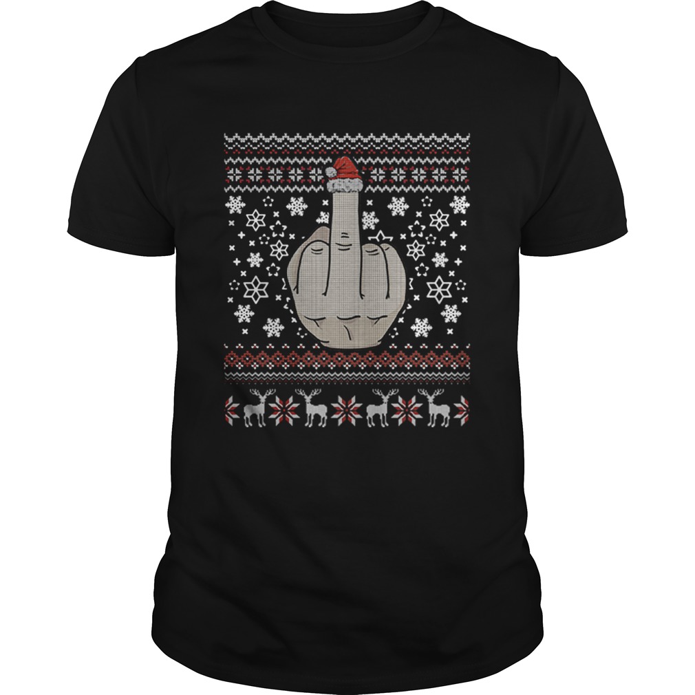 Middle Finger Jolly As Fuck Ugly Christmas shirt