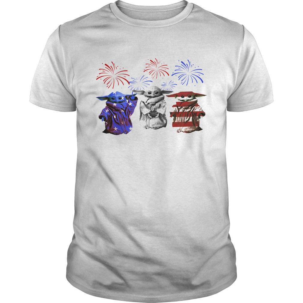 Baby Yoda American Flag Shirt