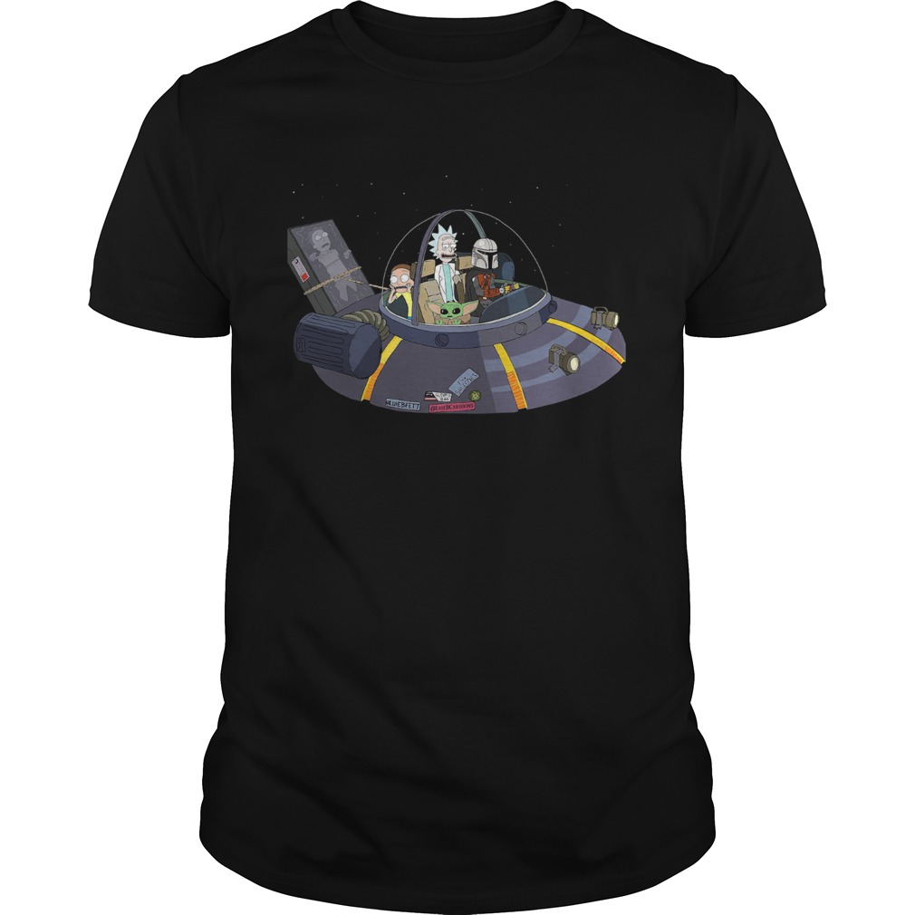 Rick And Morty Mandalorian Spaceship Shirt