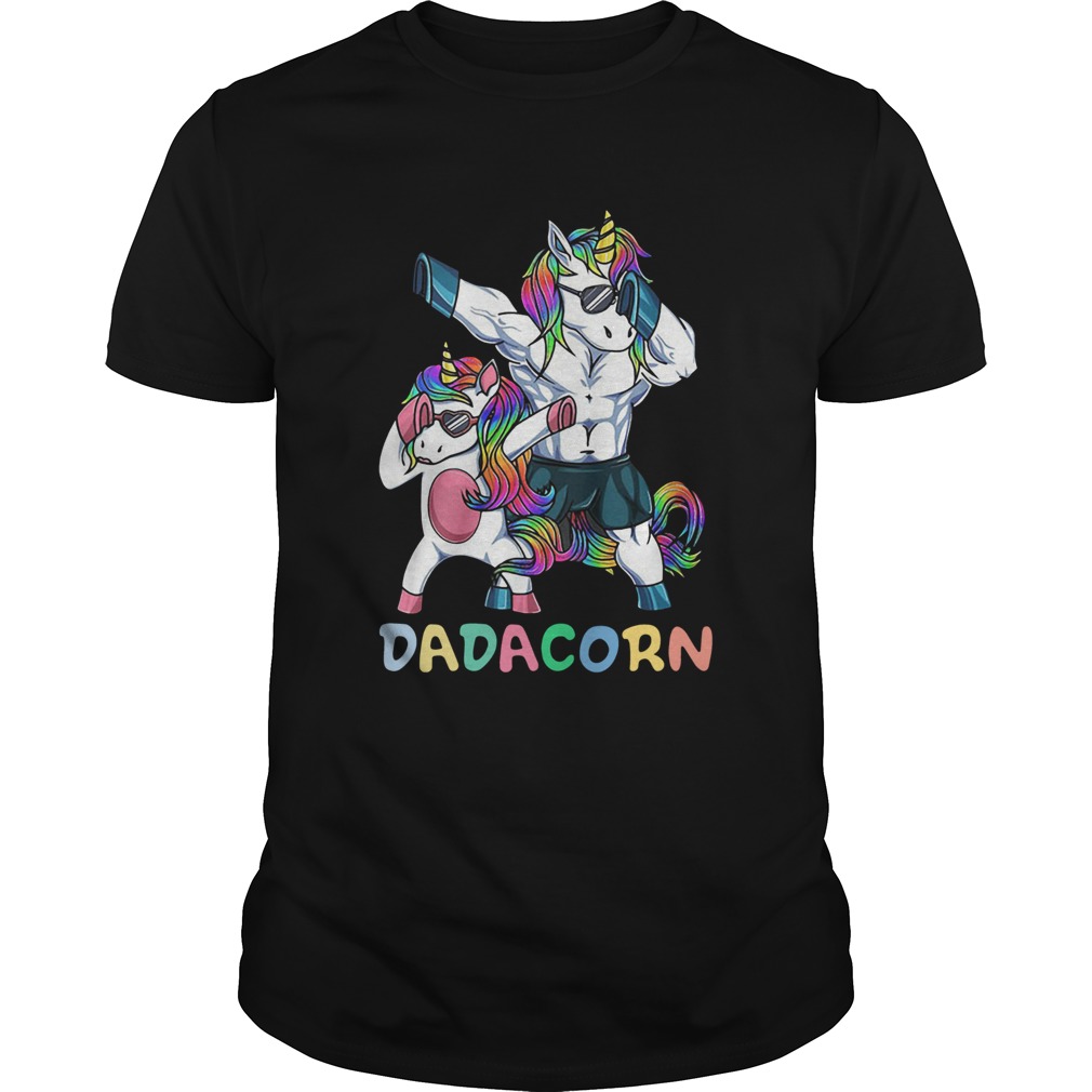 Unicorn Dabbing Dadacorn Shirt