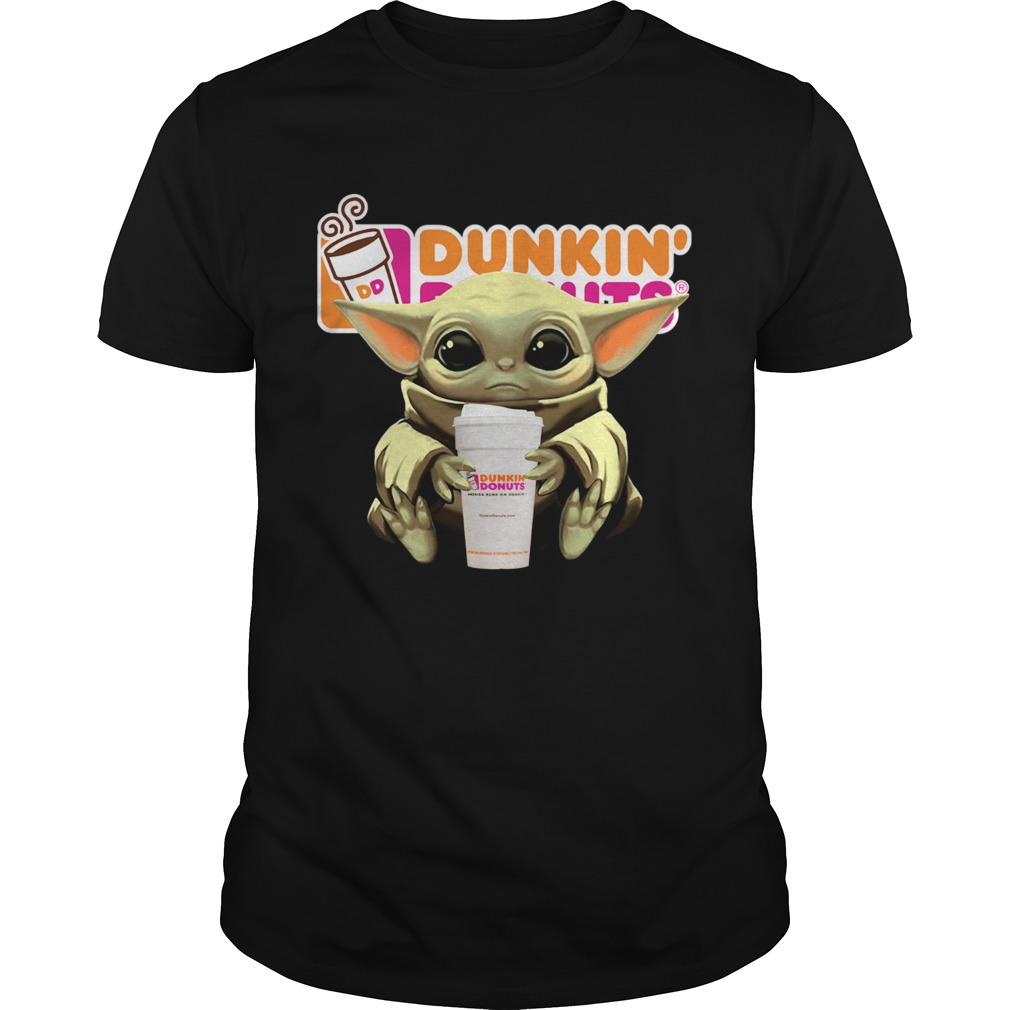 Baby Yoda Hug Dunkin’ Donuts Shirt