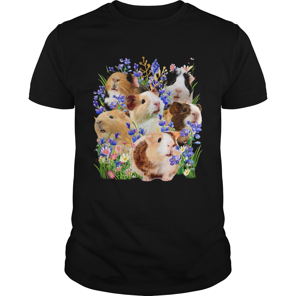 Guinea Pigs Purple Flowers Shirt