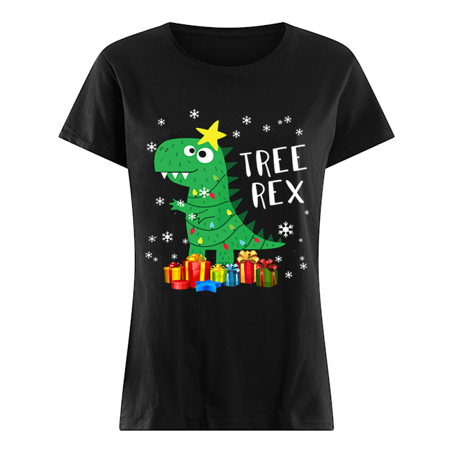 T-Rex Christmas Tree Dinosaur Christmas shirt