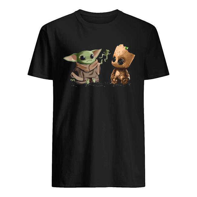 Baby Yoda Frog and Groot shirt