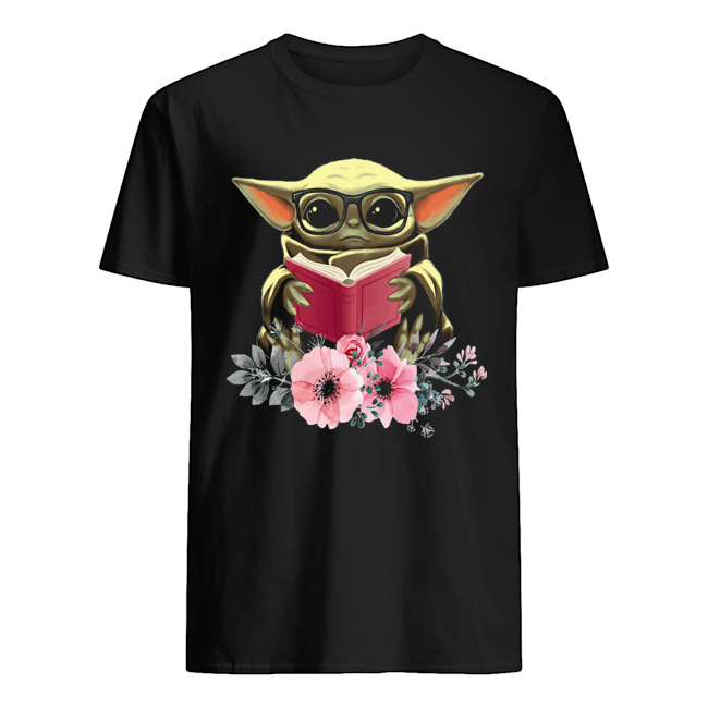 Flower Baby Yoda Reading Book shirt