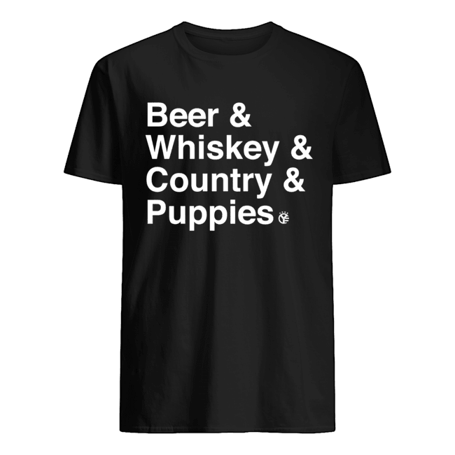 Beer And Whiskey And Country And Puppies Shirt 