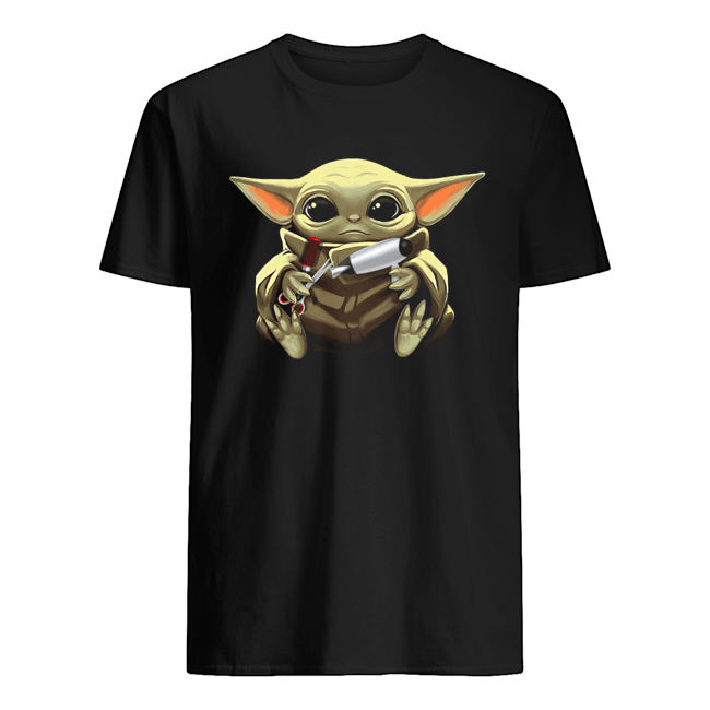 Official Baby Yoda Hug Hair Stylist Best Shirt 