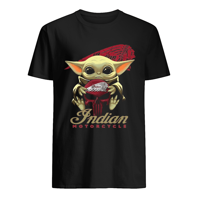 Baby Yoda Hug Indian Motorcycle Shirt